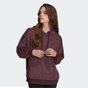 Women adidas suede hoodie